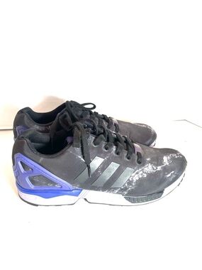 Adidas ZX Flux Torsion Women  Black Purple Sneakers Running Shoes Sz.9.5